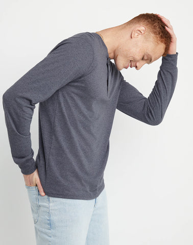 Hanes Originals Men's Long Sleeve Henley T-Shirt