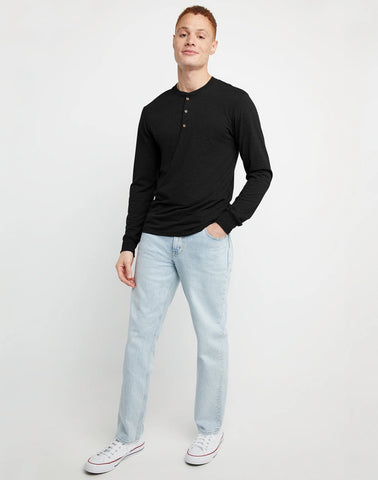 Hanes Originals Men's Long Sleeve Henley T-Shirt