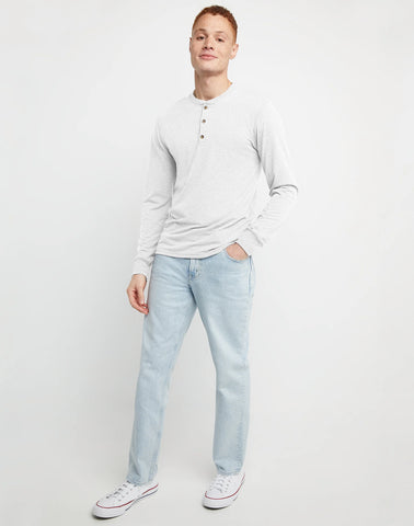 Hanes Originals Men's Long Sleeve Henley T-Shirt