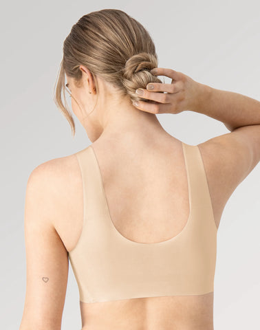 Hanes Women's Invisible Embrace Pullover Bralette, Moisture Wicking