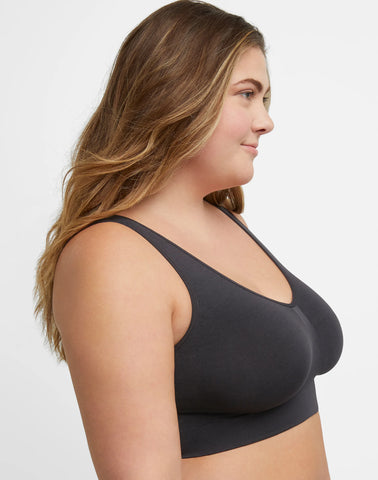 Hanes Just My Size Women's Pure Comfort Seamless Bralette (Plus Size)