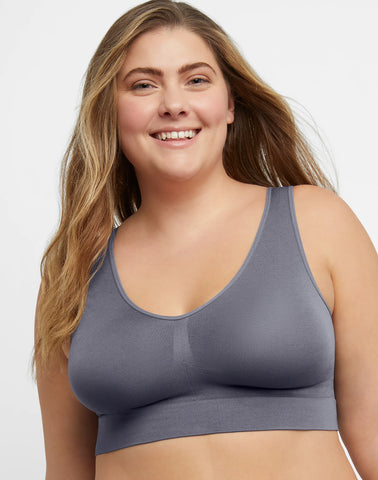 Hanes Just My Size Women's Pure Comfort Seamless Bralette (Plus Size)