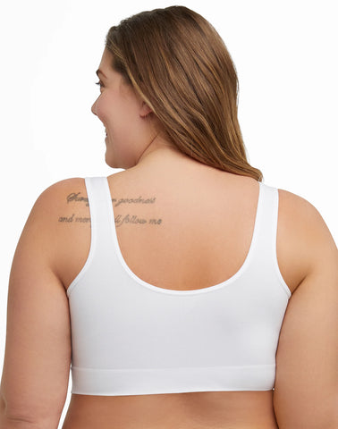 Hanes Just My Size Women's Pure Comfort Seamless Bralette (Plus Size)