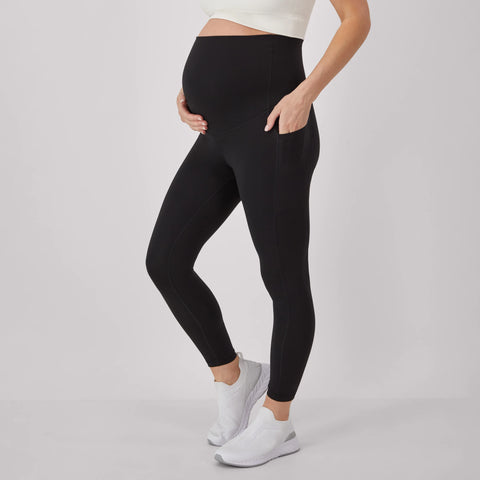 Hanes Maternity Women's Stretch & Recover 7/8 Leggings, 25Inseam