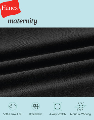 Hanes Maternity Women's Stretch & Recover 7/8 Leggings, 25Inseam
