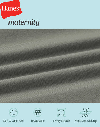 Hanes Maternity Women's Stretch & Recover 7/8 Leggings, 25Inseam