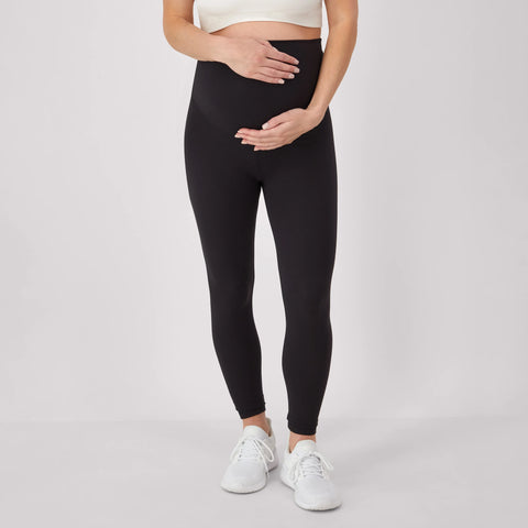 Hanes Maternity Women's Leak Protection 7/8 Leggings, 25Inseam