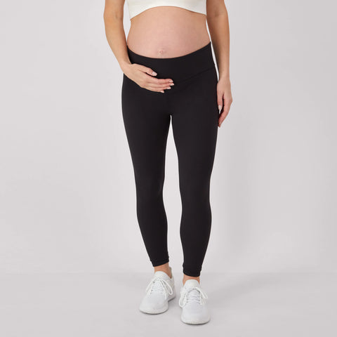 Hanes Maternity Women's Leak Protection 7/8 Leggings, 25Inseam