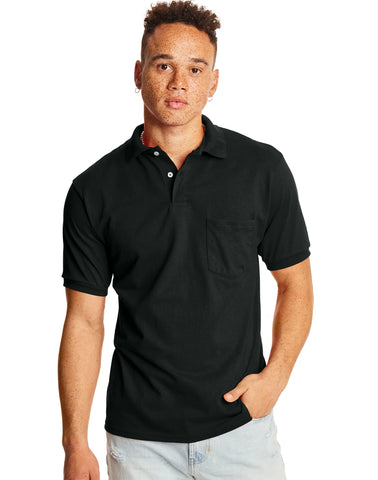 Hanes EcoSmart  Men's Pocket Polo Shirt, 2-Pack