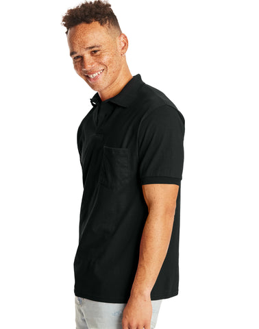 Hanes EcoSmart  Men's Pocket Polo Shirt, 2-Pack