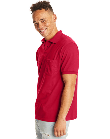 Hanes EcoSmart  Men's Pocket Polo Shirt, 2-Pack