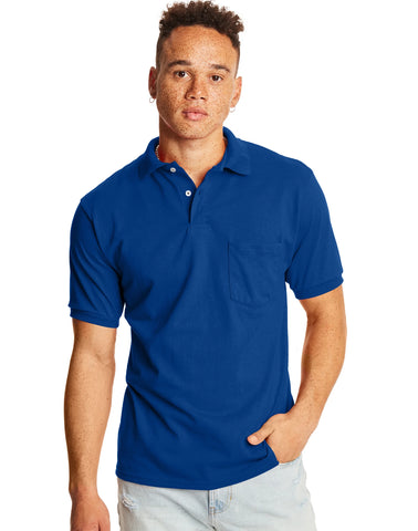 Hanes EcoSmart  Men's Pocket Polo Shirt, 2-Pack