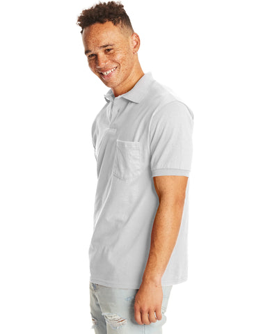 Hanes EcoSmart  Men's Pocket Polo Shirt, 2-Pack