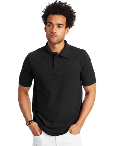 Hanes Men's Pique Polo Shirt (Big & Tall Sizes Available)