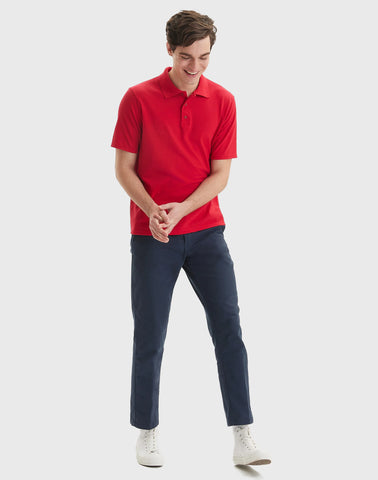 Hanes Men's Pique Polo Shirt (Big & Tall Sizes Available)