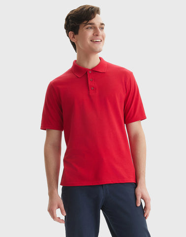 Hanes Men's Pique Polo Shirt (Big & Tall Sizes Available)