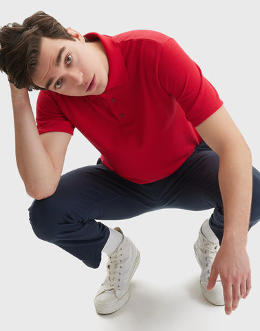 Hanes Men's Pique Polo Shirt (Big & Tall Sizes Available)