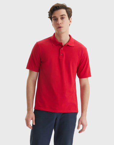 Hanes Men's Pique Polo Shirt (Big & Tall Sizes Available)