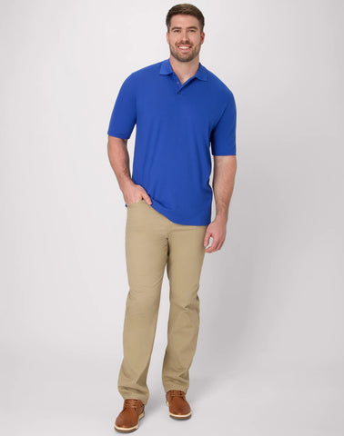 Hanes Men's Pique Polo Shirt (Big & Tall Sizes Available)