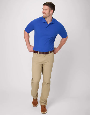 Hanes Men's Pique Polo Shirt (Big & Tall Sizes Available)