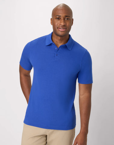 Hanes Men's Pique Polo Shirt (Big & Tall Sizes Available)