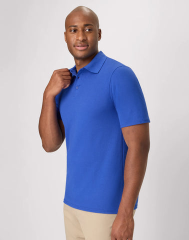 Hanes Men's Pique Polo Shirt (Big & Tall Sizes Available)