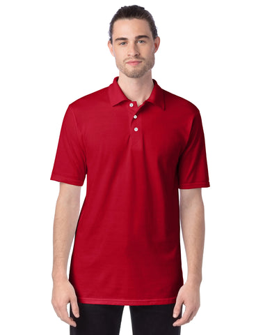 Hanes X-Temp Men's Performance Polo Shirt with Odor Control