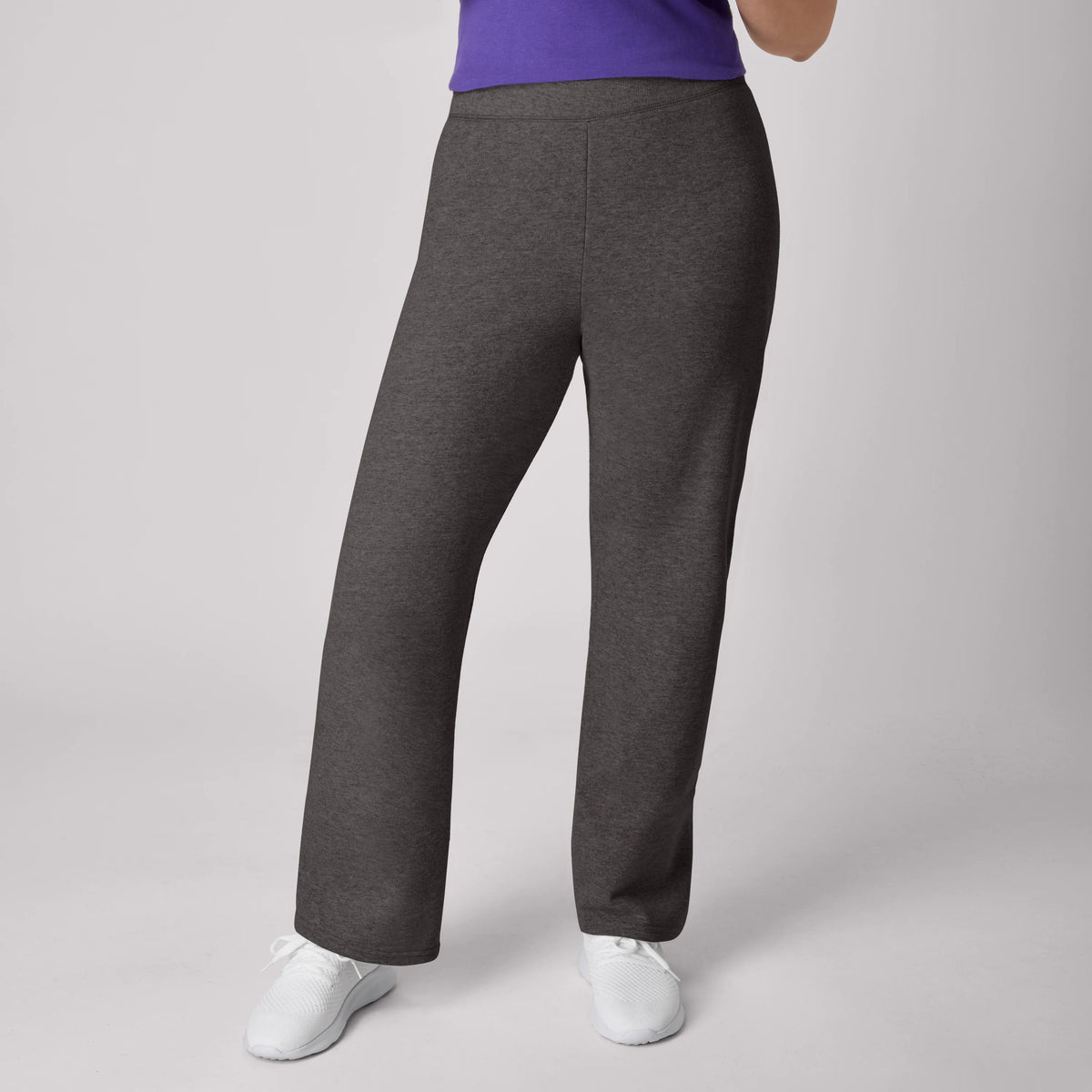Hanes EcoSmart Women's Fleece Sweatpants with Open Bottom Legs, 30.5