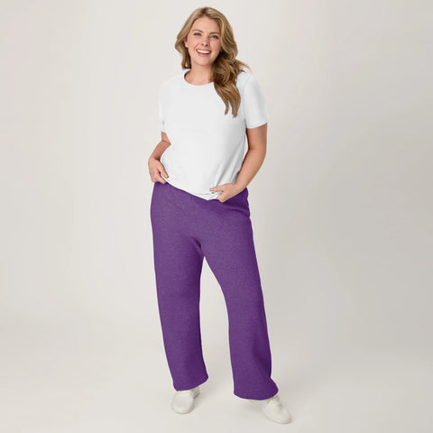 Hanes EcoSmart Women's Fleece Sweatpants with Open Bottom Legs, 30.5