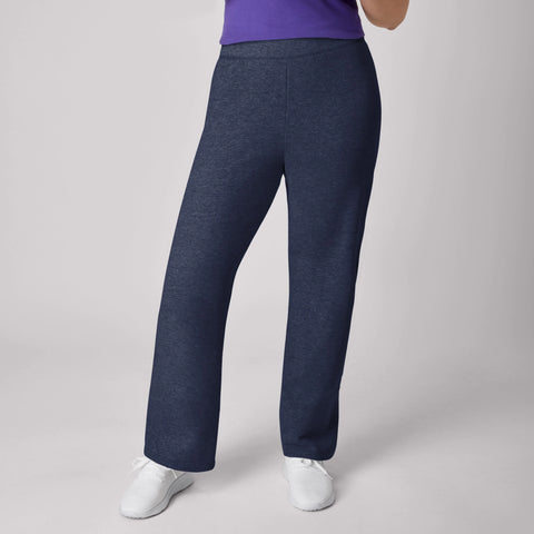 Hanes EcoSmart Women's Fleece Sweatpants with Open Bottom Legs, 30.5
