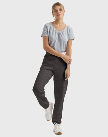 Hanes EcoSmart Women's Fleece Sweatpants with Cinched Cuffs, 30
