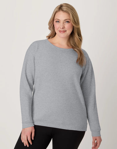 Hanes EcoSmart Women's Fleece Sweatshirt, V-Notch