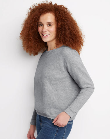 Hanes EcoSmart Women's Fleece Sweatshirt, V-Notch