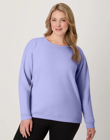 Hanes EcoSmart Women's Fleece Sweatshirt, V-Notch