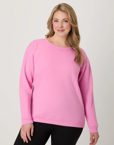 Hanes EcoSmart Women's Fleece Sweatshirt, V-Notch