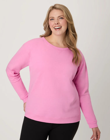 Hanes EcoSmart Women's Fleece Sweatshirt, V-Notch