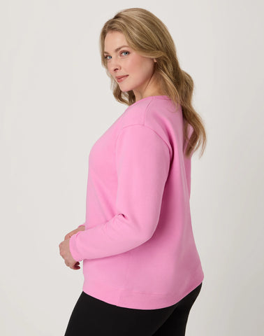 Hanes EcoSmart Women's Fleece Sweatshirt, V-Notch