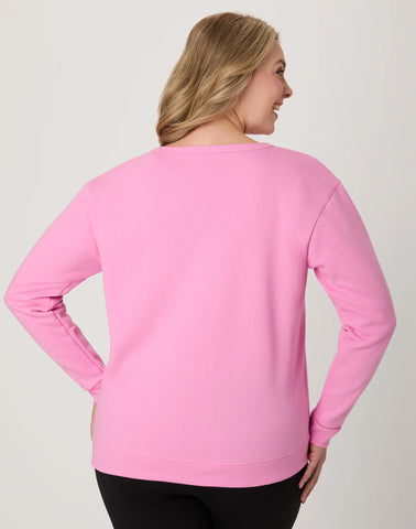 Hanes EcoSmart Women's Fleece Sweatshirt, V-Notch