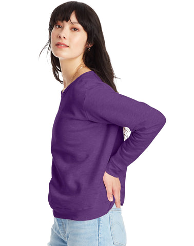 Hanes EcoSmart Women's Fleece Sweatshirt, V-Notch