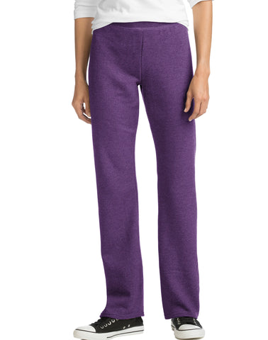 Hanes EcoSmart Women's Fleece Sweatpants with Open Bottom Legs, 28.5(Petite Size)