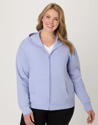 Hanes EcoSmart Women's Full-Zip Fleece Hoodie