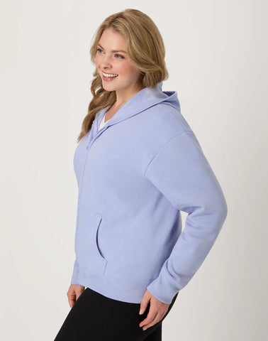 Hanes EcoSmart Women's Full-Zip Fleece Hoodie