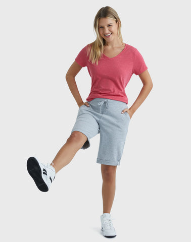 Hanes Women's French Terry Bermuda Shorts, 11