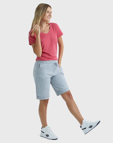 Hanes Women's French Terry Bermuda Shorts, 11