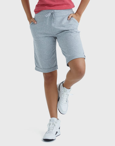 Hanes Women's French Terry Bermuda Shorts, 11