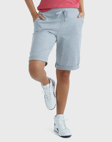 Hanes Women's French Terry Bermuda Shorts, 11