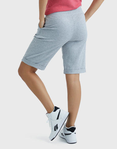 Hanes Women's French Terry Bermuda Shorts, 11