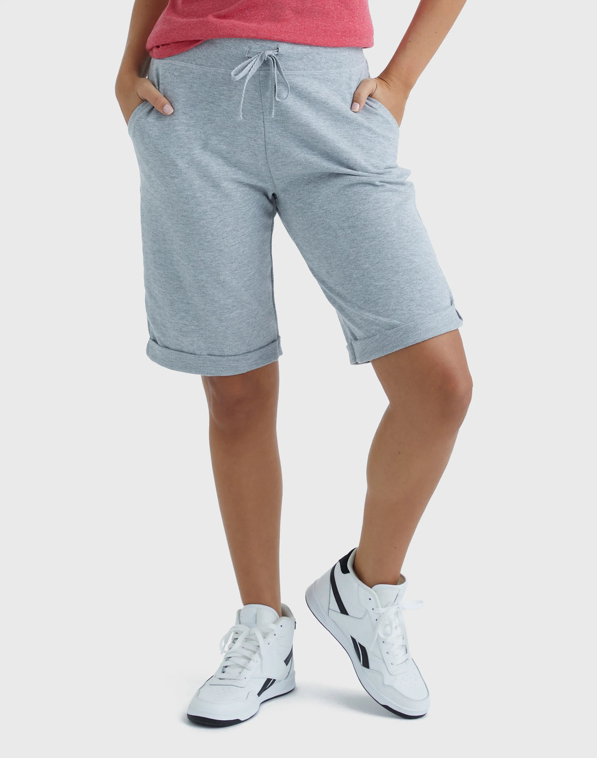 Hanes Women's French Terry Bermuda Shorts, 11