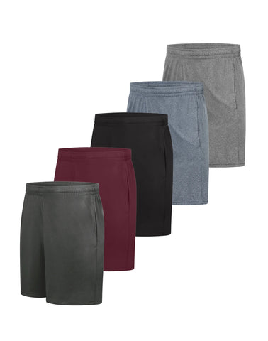 Hanes CoolDRI Men's Shorts, 5-Pack, 7