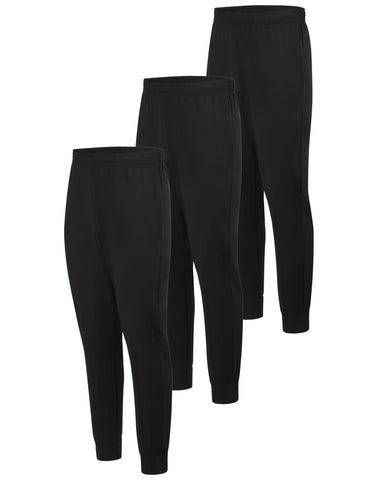 Hanes Cool DRI Men’s Joggers, 3-Pack, Moisture Wicking, 29